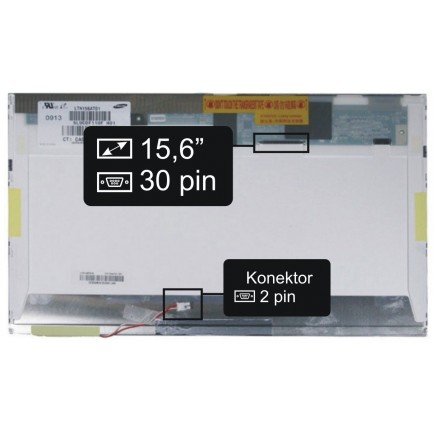 Screen for the Chunghwa CLAA156WA0 1A laptop LCD 15,6“ 30pin HD CCFL - Glossy