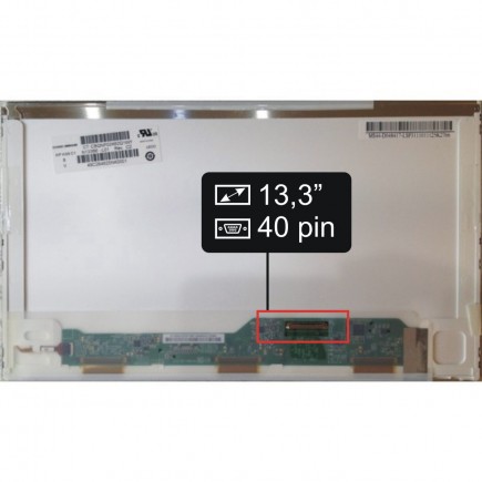 Screen for the Fujitsu FMV-BIBLO MG/G70 laptop LCD 13,3“ 40pin HD LED - Glossy