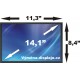 Screen for the CLAA141PA01 laptop LCD 14,1“ 30pin CCFL - Glossy