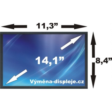 Screen for the CLAA141XC01 laptop LCD 14,1“ 30pin CCFL - Glossy