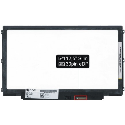 Screen for the HB125WX1-100 laptop LCD 12,5“ 30pin eDP HD LED - Glossy