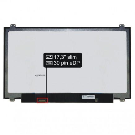 Screen for the Dell Precision 17 7720 laptop LCD 17,3“ 30pin eDP HD+ LED Slim - Glossy