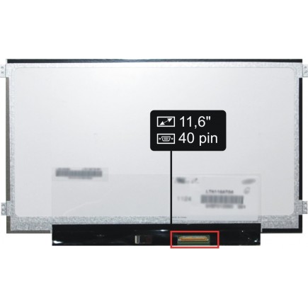 Screen for the NT116WHM-N10 Kompatibilní laptop LCD 11,6“ 40pin HD LED Slim - Matte