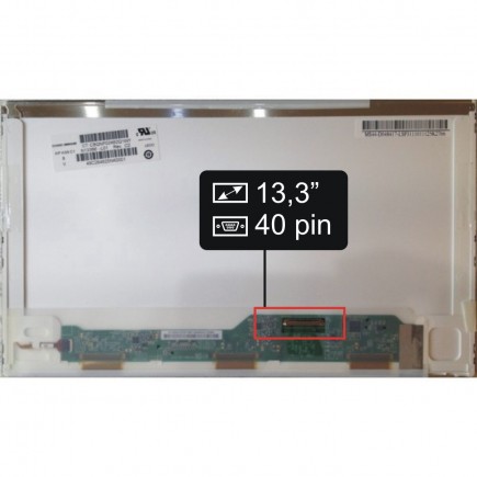 Screen for the Dell LATITUDE XT3 laptop LCD 13,3“ 40pin HD LED - Matte