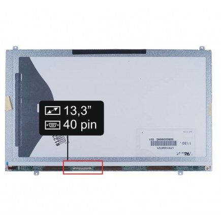 Screen for the Samsung NT300V3A-S6HJ laptop LCD 13,3“ 40pin HD LED Slim - Matte