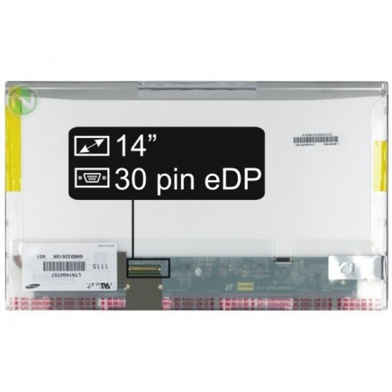 Screen for the N140B6-D11 Kompatibilní laptop LCD 14“ 30pin eDP HD LED - Matte