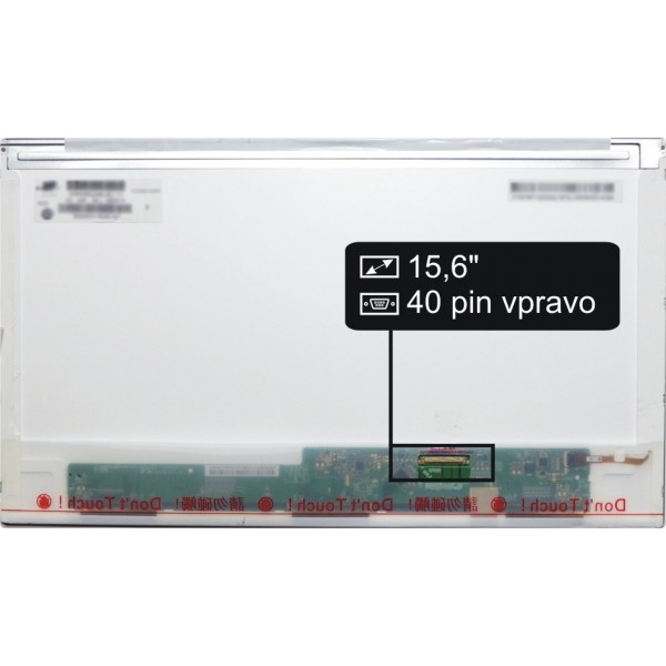 Screen for the B156XW02 V.0 H W: 0A Kompatibilní laptop LCD 15.6" 40pin right HD LED - Matte