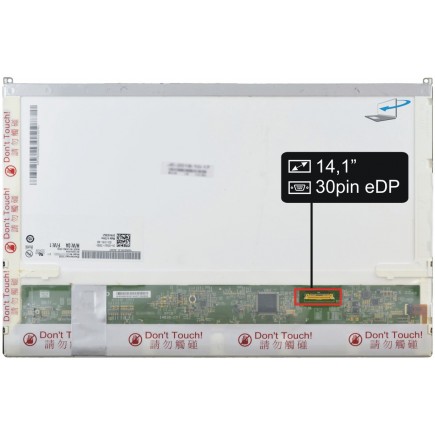 Screen for the N141I6-D11 laptop LCD 14,1“ 30pin eDP WXGA LED - Matte