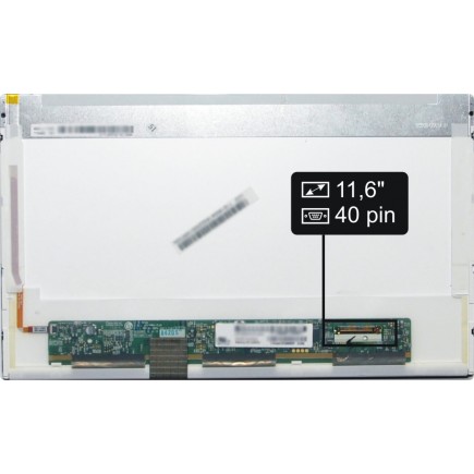 Screen for the CLAA116WA0??1A laptop LCD 11,6“ 40pin HD LED - Glossy