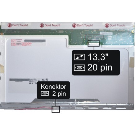 Screen for the Fujitsu-Siemens Amilo Si 3655 laptop LCD 13,3“ 20pin WXGA CCFL - Glossy