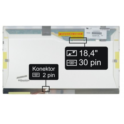 Screen for the Medion Akoya P8610 97 320 MD laptop LCD 18,4“ 30pin WSXGA+ CCFL - Glossy