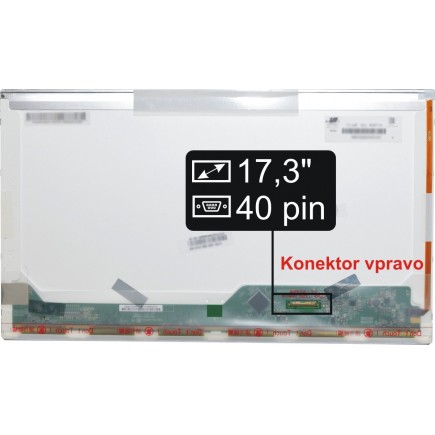 Screen for the LP173WD1 (TL) (C1), T-LC1 LP173WD1 laptop LCD 17,3“ 40pin HD+ LED - Glossy