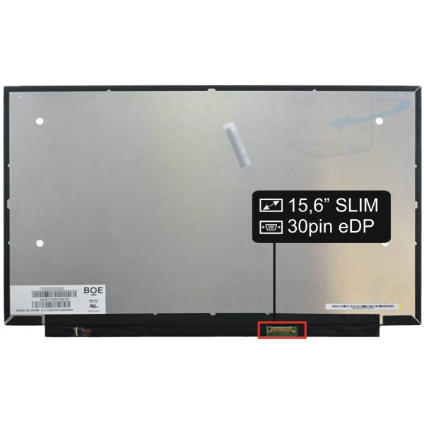 Screen for the MSI WE65 9TJ-006 laptop LCD 15,6“ 30pin FHD LED Slim IPS NanoEdge - Matte