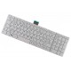Toshiba Satellite c855-12c keyboard for laptop with frame CZ/SK White