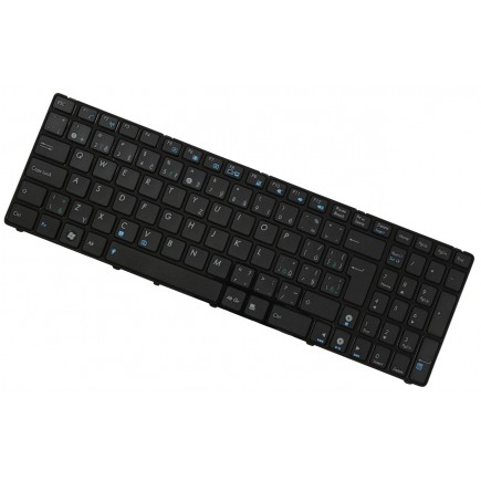 Asus  A43 keyboard for laptop with frame, black CZ/SK