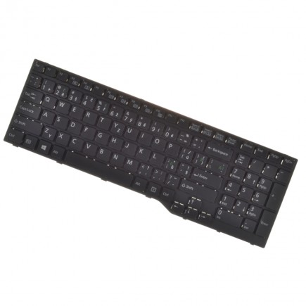 Fujitsu kompatibilní CP670822-03 keyboard for laptop with frame, black CZ/SK