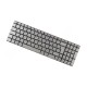 Asus N550JV keyboard for laptop CZ/SK Silver, Without frame, Backlit