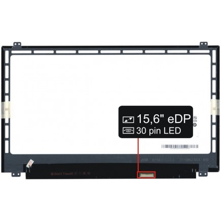 Screen for the Kompatibilní B156XTN07.0 HW1A laptop LCD 15,6“ 30pin eDP HD LED Slim - Glossy