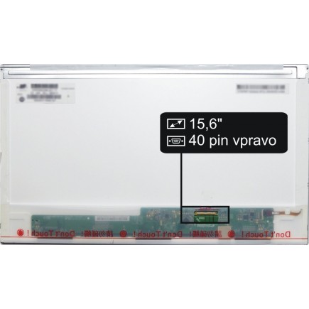 Screen for the Kompatibilní B156XW02 V.0 HW2A laptop LCD 15.6" 40pin right HD LED - Matte