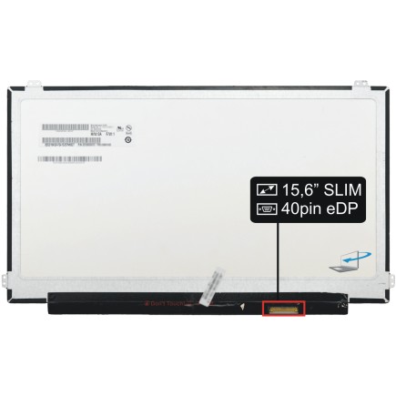 Screen for the Kompatibilní B156ZAN02.2 HW1A laptop LCD 15,6" 4K UHD LED 40 pin eDP SLIM UB/SB - Glossy