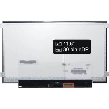 Screen for the Kompatibilní NT116WHM-N21 V8.0 laptop LCD 11,6“ 30pin HD LED Slim - Matte