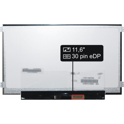 Screen for the Kompatibilní NT116WHM-N42 laptop LCD 11,6“ 30pin HD LED Slim - Glossy