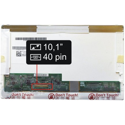 Screen for the Kompatibilní M101NWT1 R0 laptop LCD 10,1“ 40pin WSVGA LED - Glossy