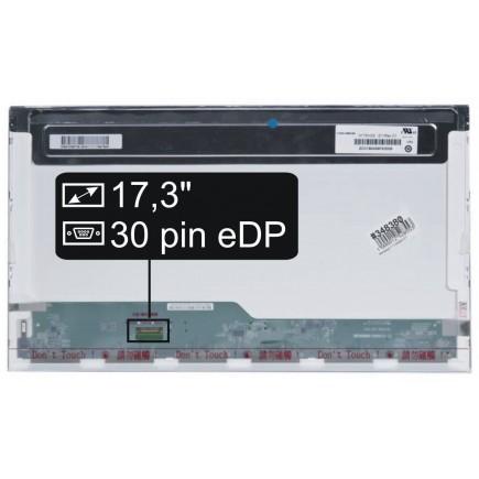 Screen for the Dell Precision M6800 laptop LCD 17,3“ 30pin eDP Full HD LED - Matte