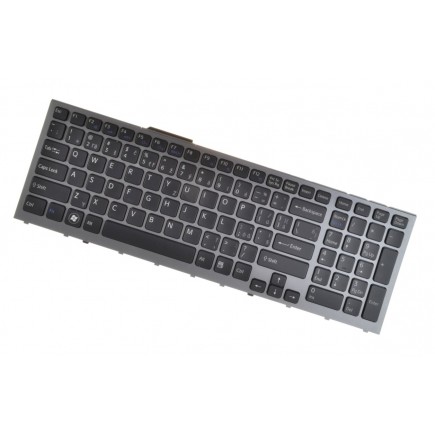 Sony Vaio VPC-F13LGX keyboard for laptop CZ/SK Silver