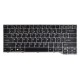 Fujitsu Siemens LIFEBOOK E544 keyboard for laptop CZ/SK Grey, With frame, Backlit