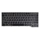 Fujitsu Siemens LIFEBOOK E734 keyboard for laptop CZ/SK Grey, With frame, Backlit