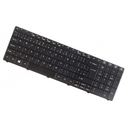 Acer eMachines E730 keyboard for laptop with frame, black CZ/SK