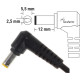 Laptop car charger Fujitsu Siemens Kompatibilní ADP-80NB A Kompatibilní Auto adapter 90W