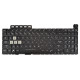 Asus FX506HE-HN keyboard for laptop without frame, black CZ/SK, with backlight