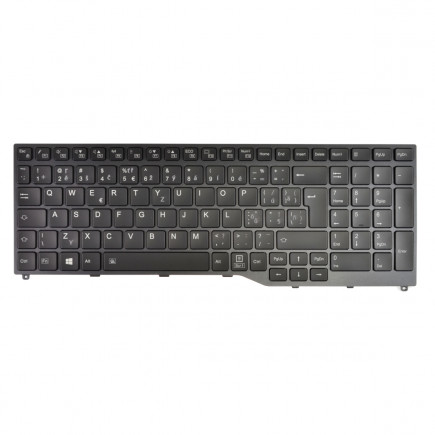 Fujitsu Siemens LIFEBOOK U757 keyboard for laptop CZ/SK Black, Backlit, With frame