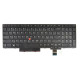 Lenovo ThinkPad T580 keyboard for laptop CZ/SK black, without backlight, with frame