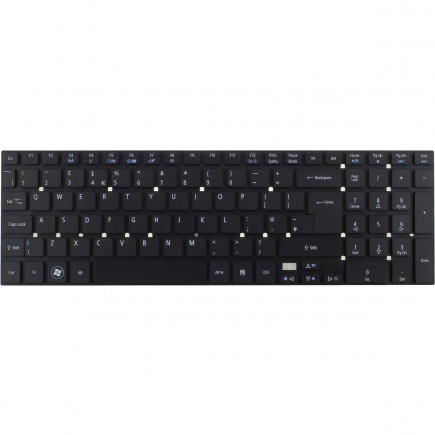 Gateway NV57H13U keyboard for laptop CZ black, without frame, without backlight