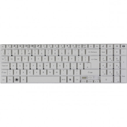 Gateway NV57H45U keyboard for laptop CZ white, without frame, without backlight