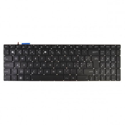 Asus N750Y47 keyboard for laptop without frame, black CZ/SK, with backlight