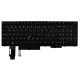 Lenovo ThinkPad T590 20N4 keyboard for laptop CZ/SK black, without backlight, with frame