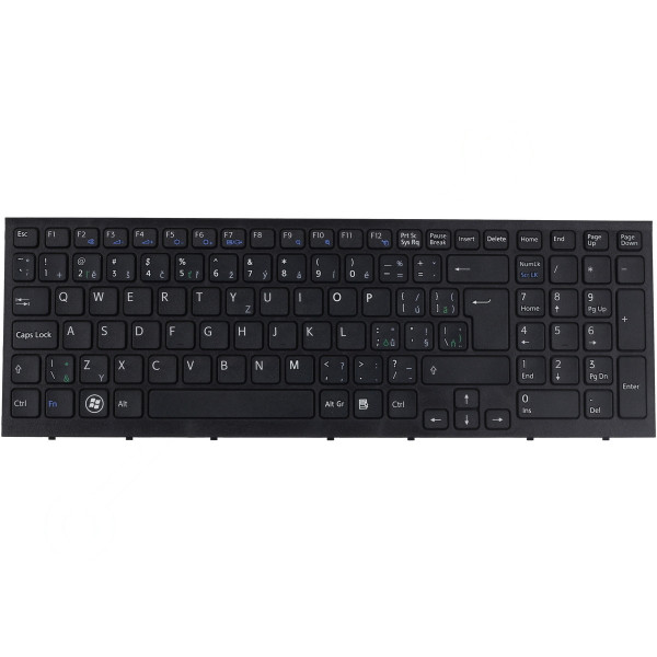 Sony Vaio VPC-EB2LGXBI keyboard for laptop CZ/SK Black, without backlight, with frame