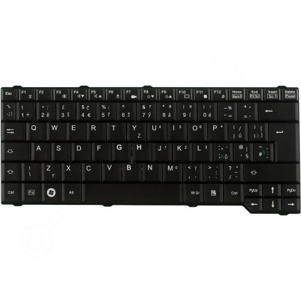 Fujitsu Siemens AMILO Li 3710 keyboard for laptop CZ/SK Black, without backlight, with frame