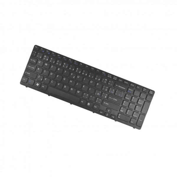 Sony Vaio SVE151A11W keyboard for laptop CZ/SK Black, without backlight, with frame