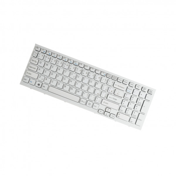 Sony Vaio VPC-EH2LGX keyboard for laptop CZ/SK White, without backlight, with frame