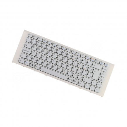Sony Vaio VPC-EA35FLG keyboard for laptop CZ/SK White, without backlight, with frame