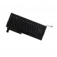 Apple MacBook A1286 keyboard for laptop CZ Black without frame, without backlight