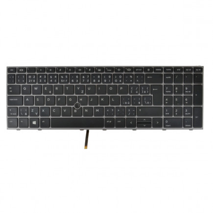 Kompatibilní M17094-FL1 keyboard for laptop CZ/SK Black, Backlit, with frame