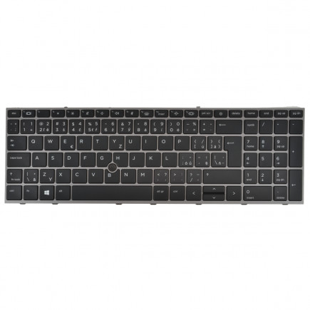 Kompatibilní M20128-001 keyboard for laptop CZ/SK Black, Backlit, with frame