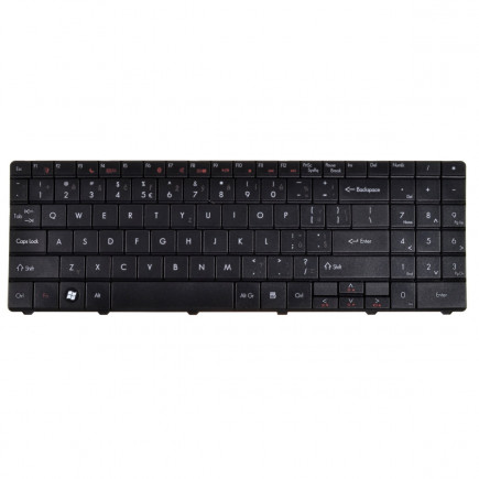 Gateway EC54 keyboard for laptop CZ Black, without backlight