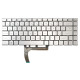 MSI PS42 8RB keyboard for laptop without frame, silver CZ/SK, with backlight